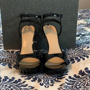 Via Spiga Black patent heels